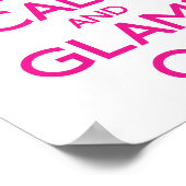 Ruhe und Glamp behalten Poster (Ecke)