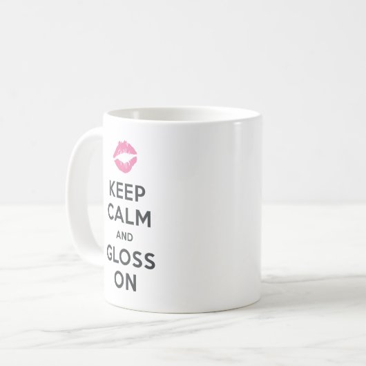 Ruhe und Glanz behalten Kaffeetasse (Vorderseite Links)