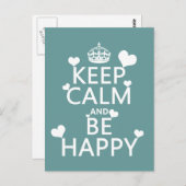 Ruhe und Glück behalten (in allen Farben verfügbar Postkarte (Vorne/Hinten)