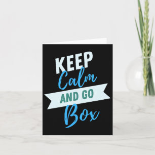 Ruhe und Go Box Motivierend behalten Karte