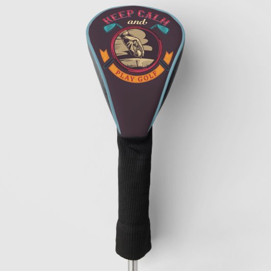 Ruhe und Golf behalten Headcover (Vorderseite)