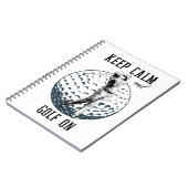 Ruhe und Golf behalten Notizblock (Linke Seite)
