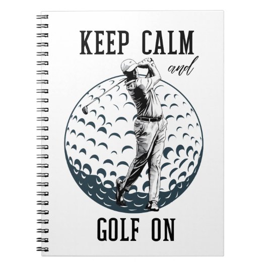 Ruhe und Golf behalten Notizblock (Vorderseite)