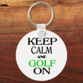 Ruhe und Golf behalten Schlüsselanhänger (Vorderseite)