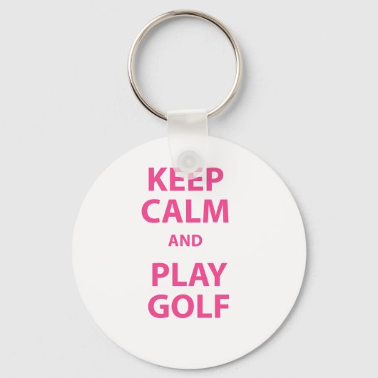 Ruhe und Golf behalten Schlüsselanhänger (Vorderseite)
