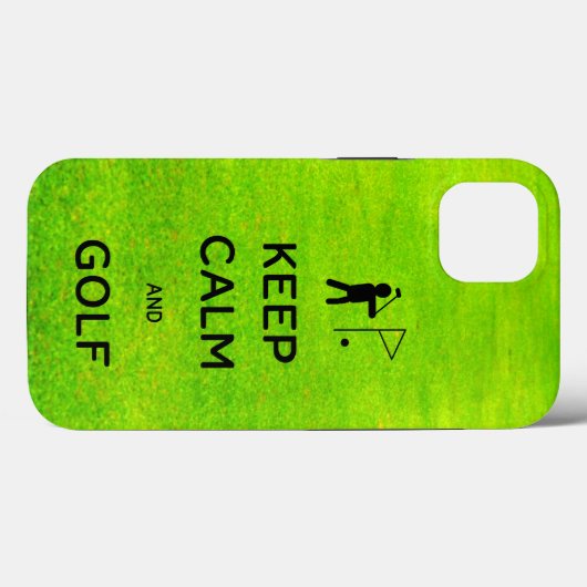 Ruhe und Golf mit Grün behalten Case-Mate iPhone Hülle (Rückseite (Horizontal))