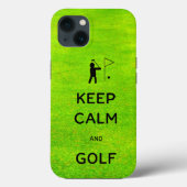 Ruhe und Golf mit Grün behalten Case-Mate iPhone Hülle (Rückseite)
