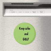 Ruhe und GOLF-Zitat behalten Magnet (In Situ (Geschirrspüler))