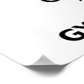 Ruhe und Gymnastik behalten Poster (Ecke)