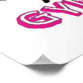 Ruhe und Gymnastik behalten Poster (Ecke)