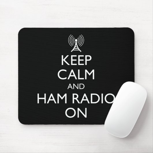 Ruhe und Ham-Radio behalten Mousepad (Mit Mouse)