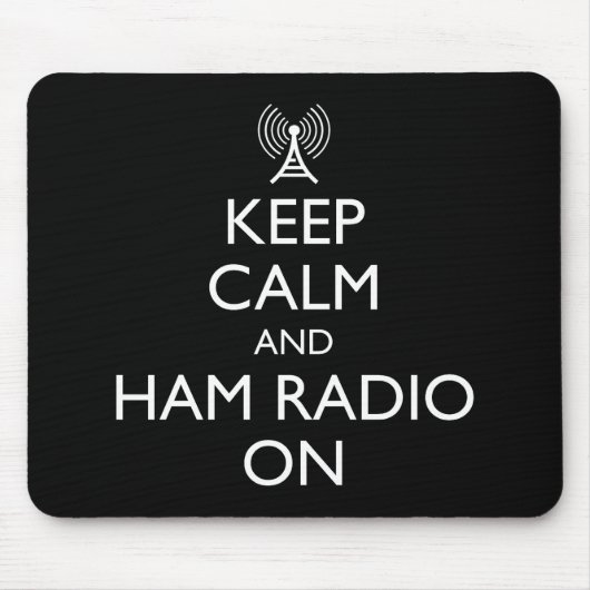 Ruhe und Ham-Radio behalten Mousepad (Vorne)