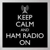 Ruhe und Ham-Radio behalten Poster (Vorne)