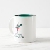 Ruhe und Handel auf Tasse behalten (Vorderseite Links)