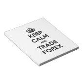 Ruhe und Handel behalt Notizblock (angewinkelt)