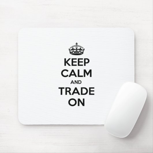 Ruhe und Handel behalten Mousepad (Mit Mouse)
