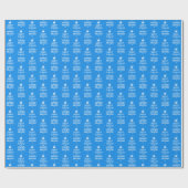 Ruhe und Handwaschmittel behalten - Ärzteschwämme  Geschenkpapier (Flach)