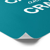 Ruhe und Handwerk auf Plakat behalten (Ecke)