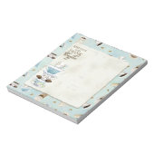 Ruhe und Kaffee behalten - gestapelte Kaffeekuchen Notizblock (Rotiert)