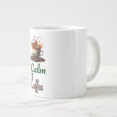 Ruhe und Kaffee Jumbo-Tasse (Vorderseite Rechts)