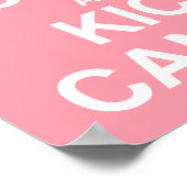 Ruhe und Kick Cancer Poster behalten (Ecke)