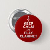 Ruhe und Klarheit behalten Button (Vorne & Hinten)