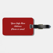 Ruhe und Klarheit behalten Gepäckanhänger (Rückseite horizontal)