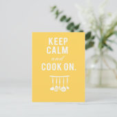 Ruhe und Kochen auf der Postkarte behalten (Stehend Vorderseite)