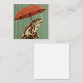 Ruhe und Komposition: Minimalistischer Raindrop Fr Mitteilungskarte (Vorne/Hinten)