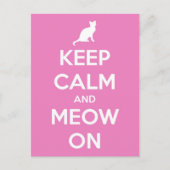 Ruhe und Kraft auf Rosa behalten Postkarte (Vorderseite)