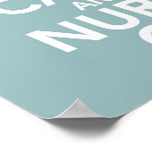 Ruhe und Krankenversicherung behalten Poster (Ecke)