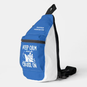 Ruhe und Kreuzfahrt auf Individuelle Name & Farbe  Crossbody Bag