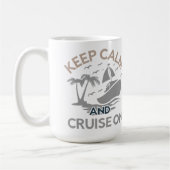 Ruhe und Kreuzfahrt behalten Kaffeetasse (Links)