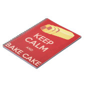 Ruhe und Kuchen behalten Notizblock (Linke Seite)