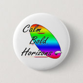 Ruhe und kühne Horizonte beim Surfen Button (Vorderseite)