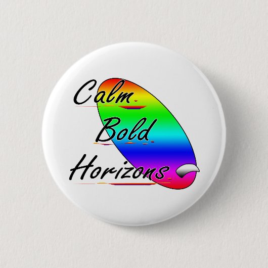 Ruhe und kühne Horizonte beim Surfen Button (Vorderseite)