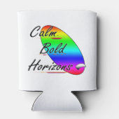 Ruhe und kühne Horizonte beim Surfen Dosenkühler (Rückseite)