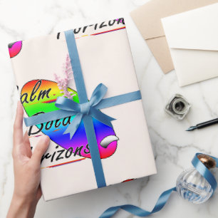 Ruhe und kühne Horizonte beim Surfen Geschenkpapier