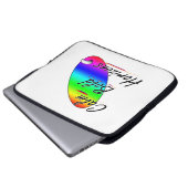 Ruhe und kühne Horizonte beim Surfen Laptopschutzhülle (Vorne Knopf)