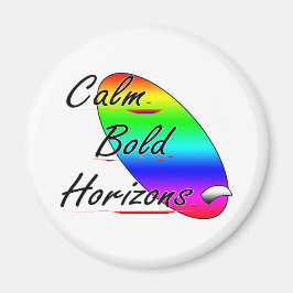 Ruhe und kühne Horizonte beim Surfen Magnet