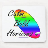 Ruhe und kühne Horizonte beim Surfen Mousepad (Vorne)