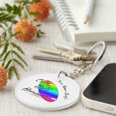 Ruhe und kühne Horizonte beim Surfen Schlüsselanhänger (Vorderseite rechts)