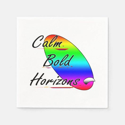 Ruhe und kühne Horizonte beim Surfen Serviette (Vorderseite)