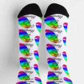 Ruhe und kühne Horizonte beim Surfen Socken (Oben)