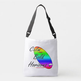 Ruhe und kühne Horizonte beim Surfen Tragetaschen Mit Langen Trägern