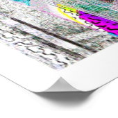 Ruhe und Kunst behalten Poster (Ecke)
