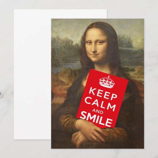 Ruhe und Lächeln behalten (Vorne/Hinten)