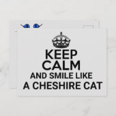 Ruhe und Lächeln behalten Postkarte (Vorne/Hinten)