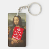 Ruhe und Lächeln behalten Schlüsselanhänger (Rückseite)