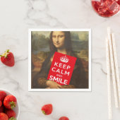 Ruhe und Lächeln behalten Serviette (Beispiel)